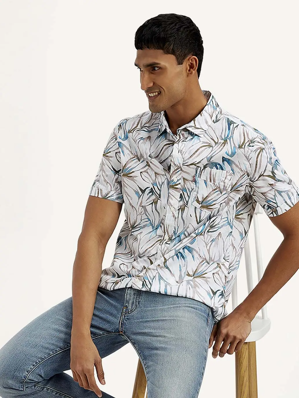 Men's Floral Slim Fit Shirt 1