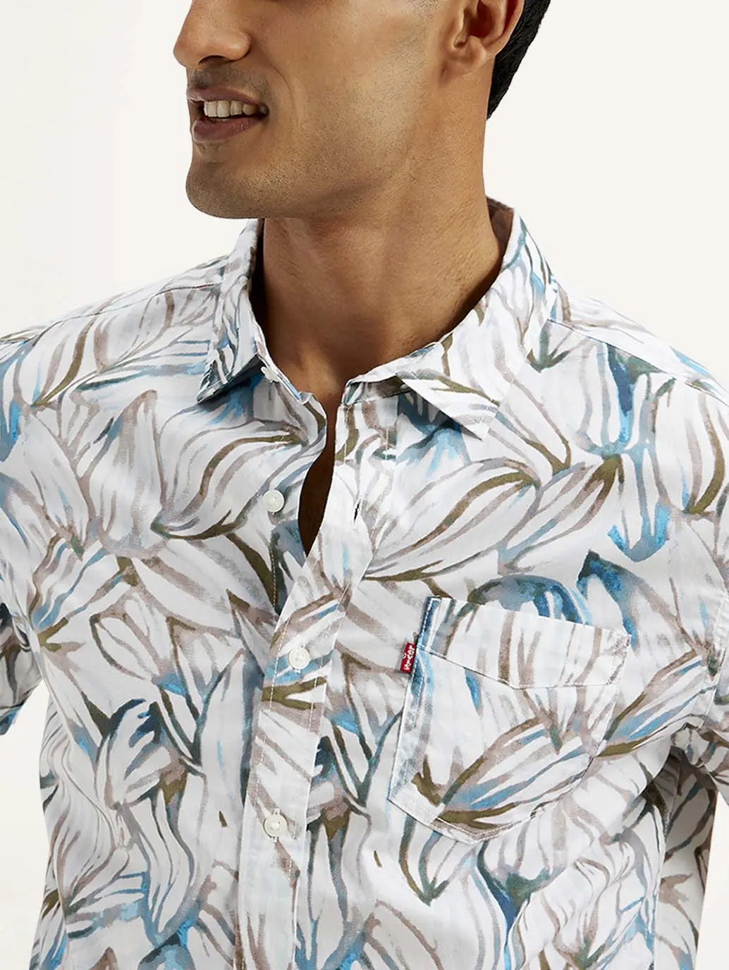 Men's Floral Slim Fit Shirt 4