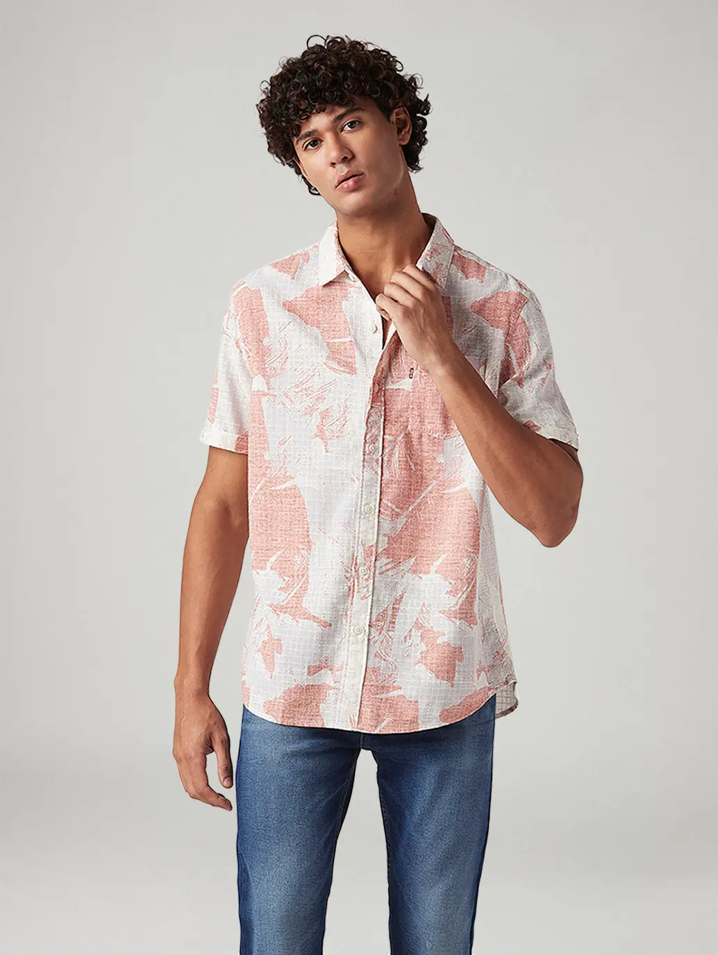 Men's Abstract Slim Fit Shirt 1