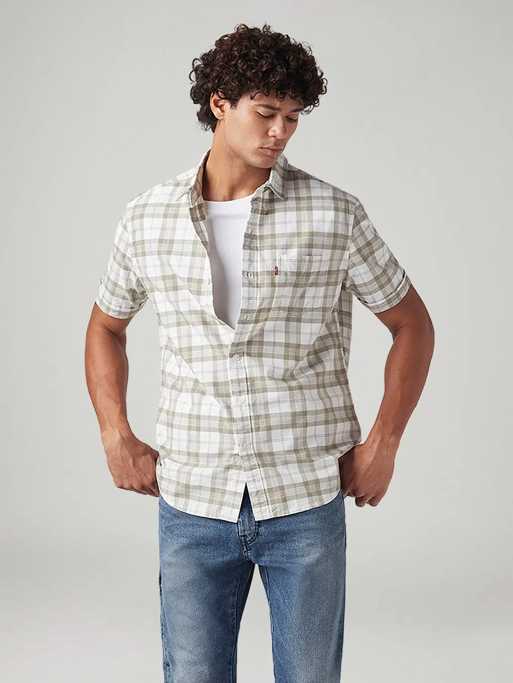 Men's Checkered Slim Fit Shirt 1