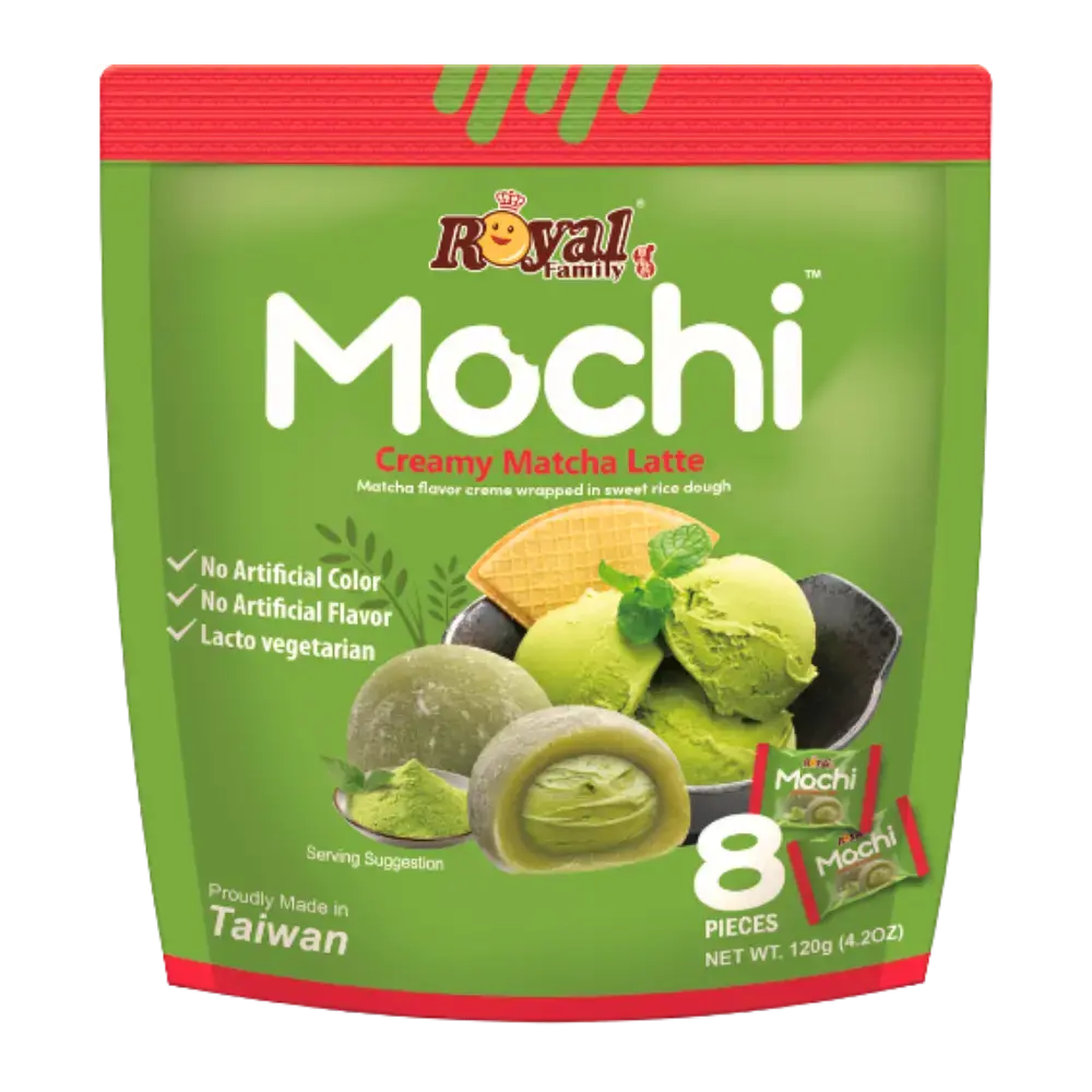 Royal Family Gluten Free Mochi Creamy Matcha Latte 120G 1
