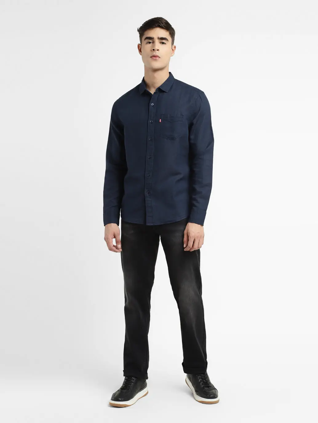 Men's Solid Regular Fit Shirt 5
