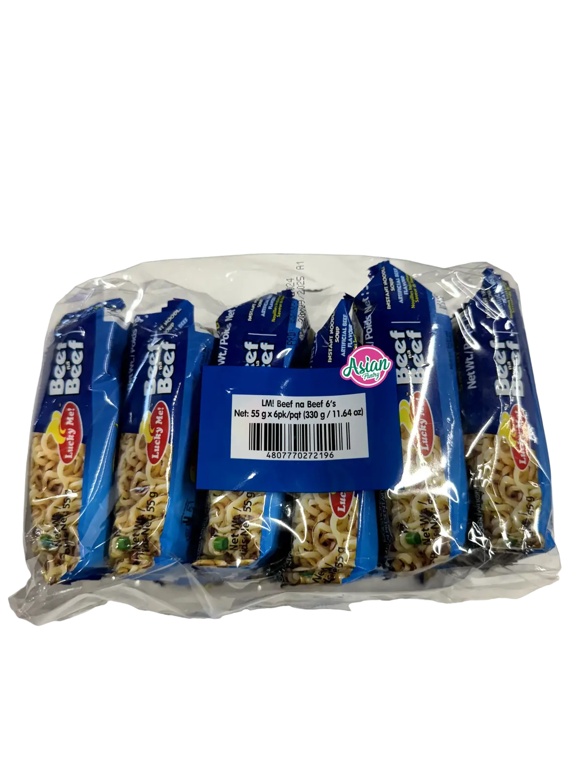 Lucky Me! Beef Mami Insant Noodle Soup Beef Flavour 55G 1