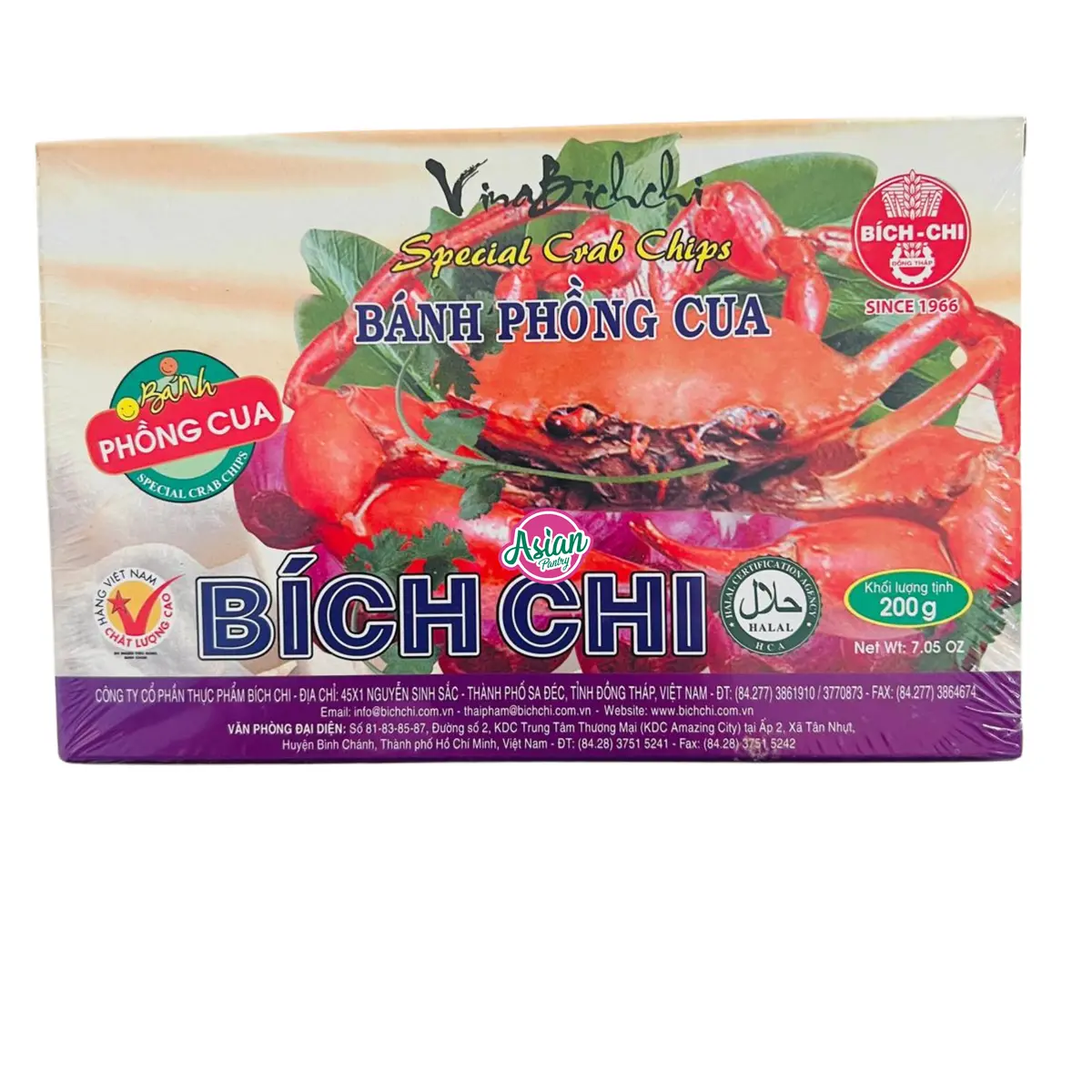 Bich Chi Special Crab Chips 200G 1