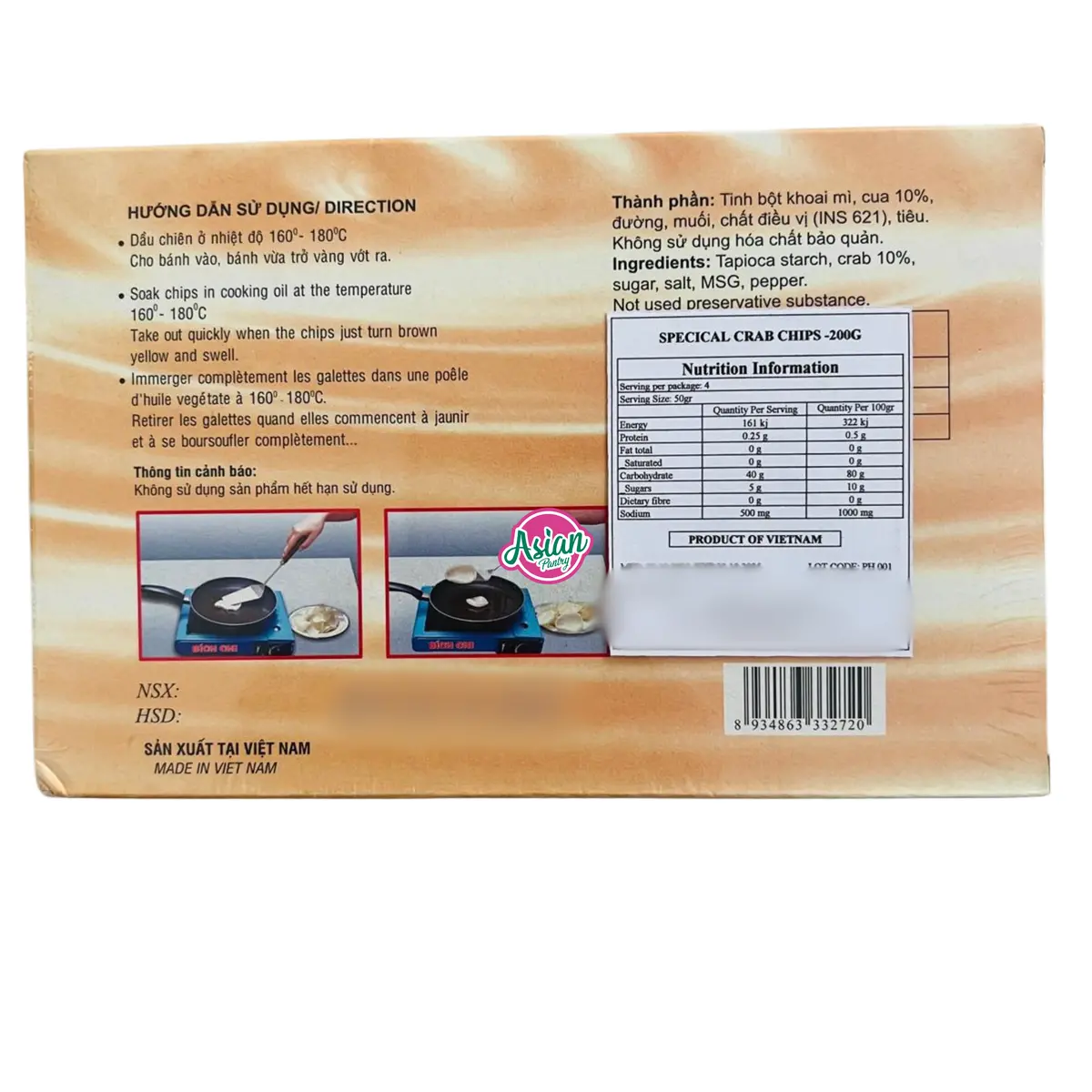 Bich Chi Special Crab Chips 200G 2