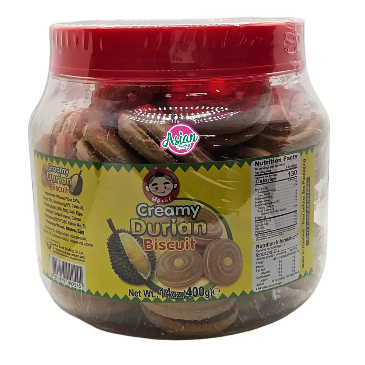 Hoshi Creamy Durian Biscuit 400G 1