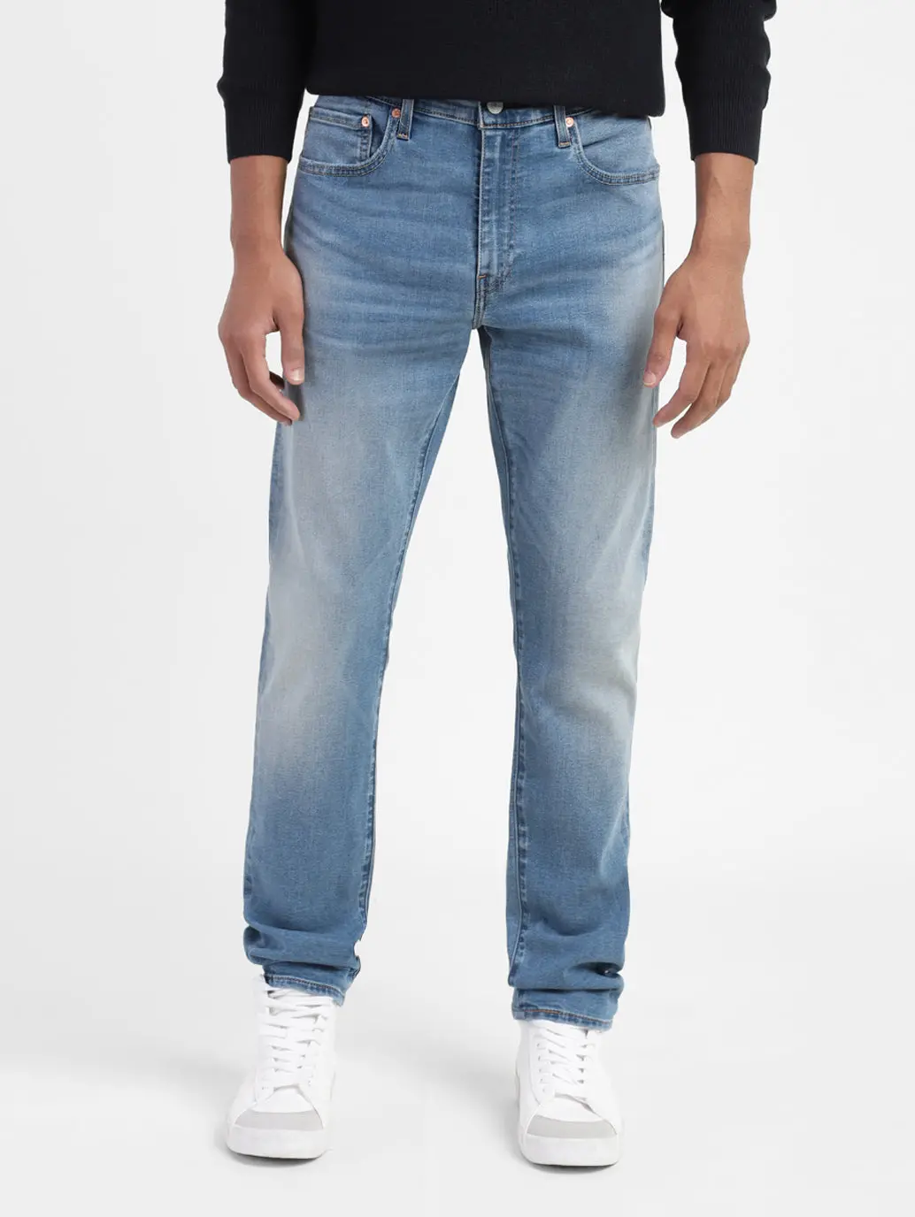 Men's 512 Blue Slim Tapered Fit Mid Rise Jeans 1