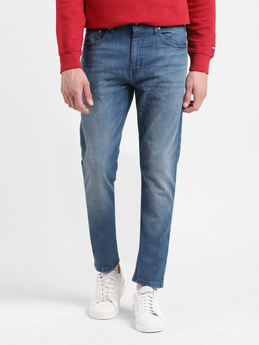 Men's 512 Blue Slim Tapered Fit Mid Rise Jeans 1