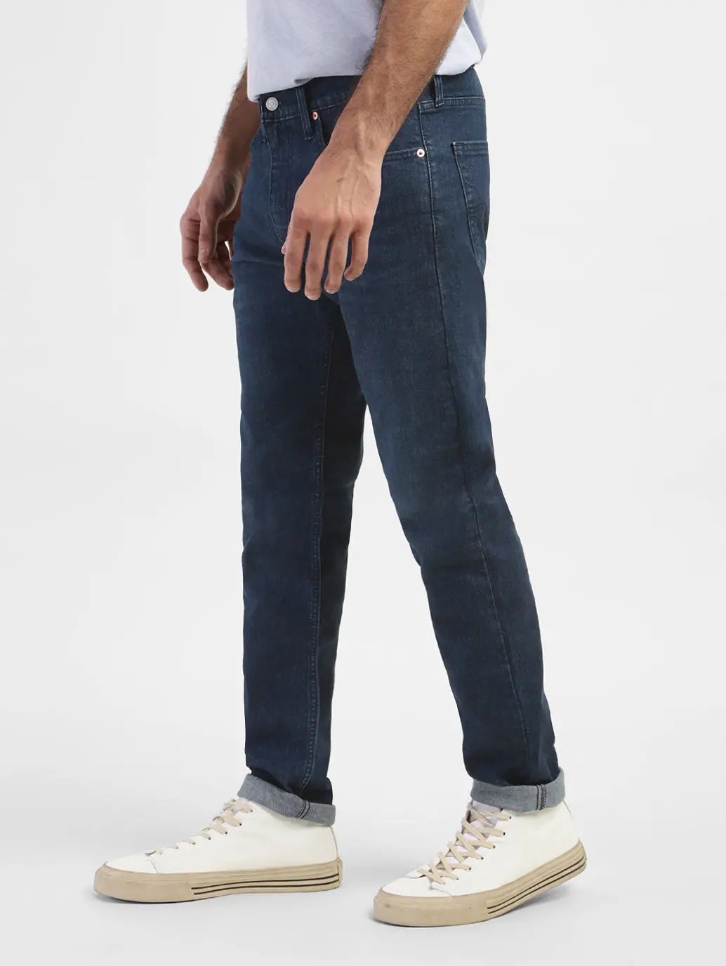 Men's 512 Blue Slim Tapered Fit Mid Rise Jeans 5