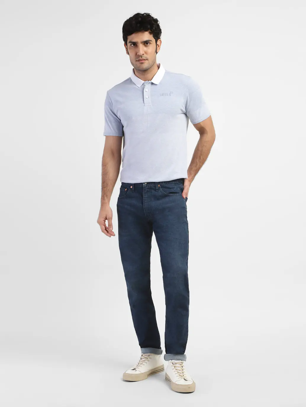 Men's 512 Blue Slim Tapered Fit Mid Rise Jeans 6