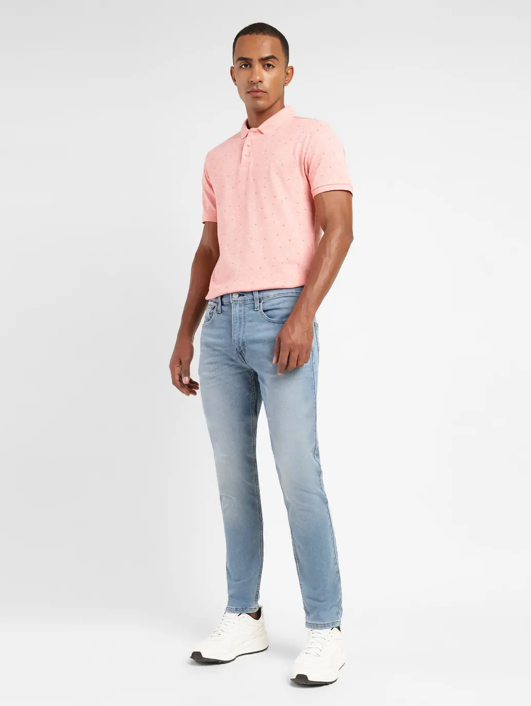 Men's 512 Blue Slim Tapered Fit Mid Rise Jeans 1