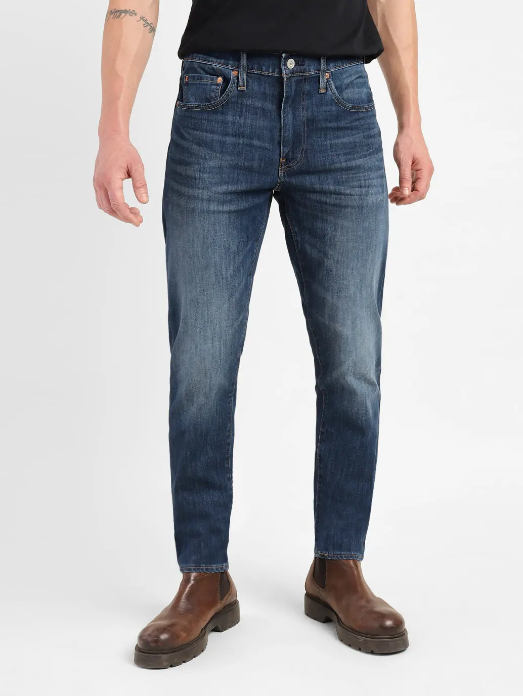 Men's 512 Blue Slim Tapered Fit Mid Rise Jeans 1