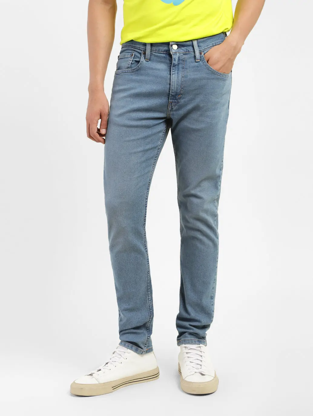 Men's 512 Blue Slim Tapered Fit Mid Rise Jeans 1