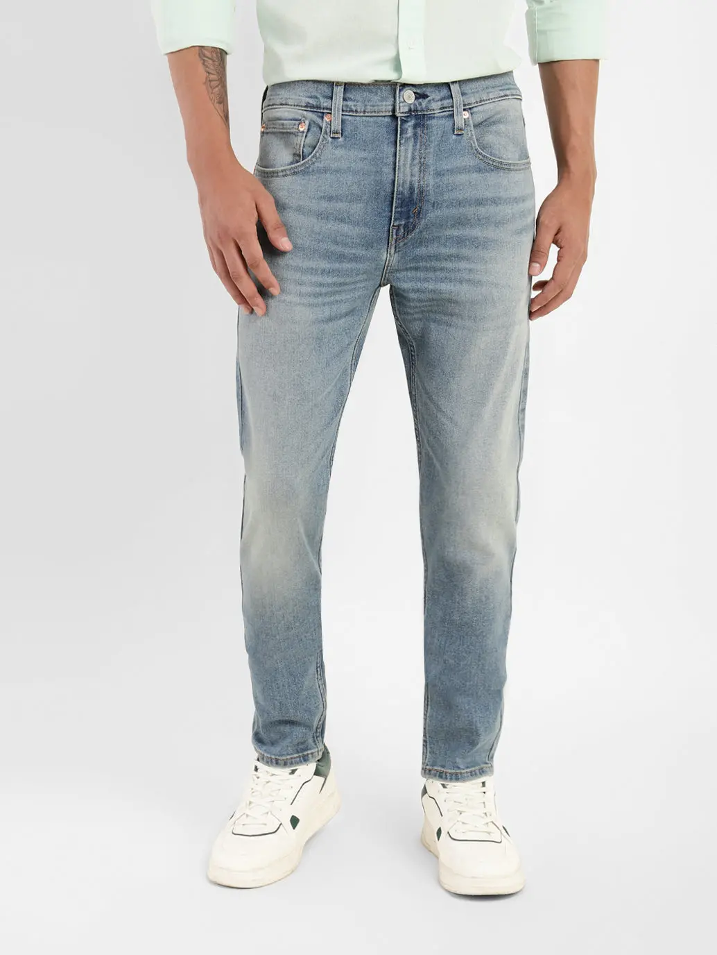 Men's 512 Blue Slim Tapered Fit Mid Rise Jeans 1