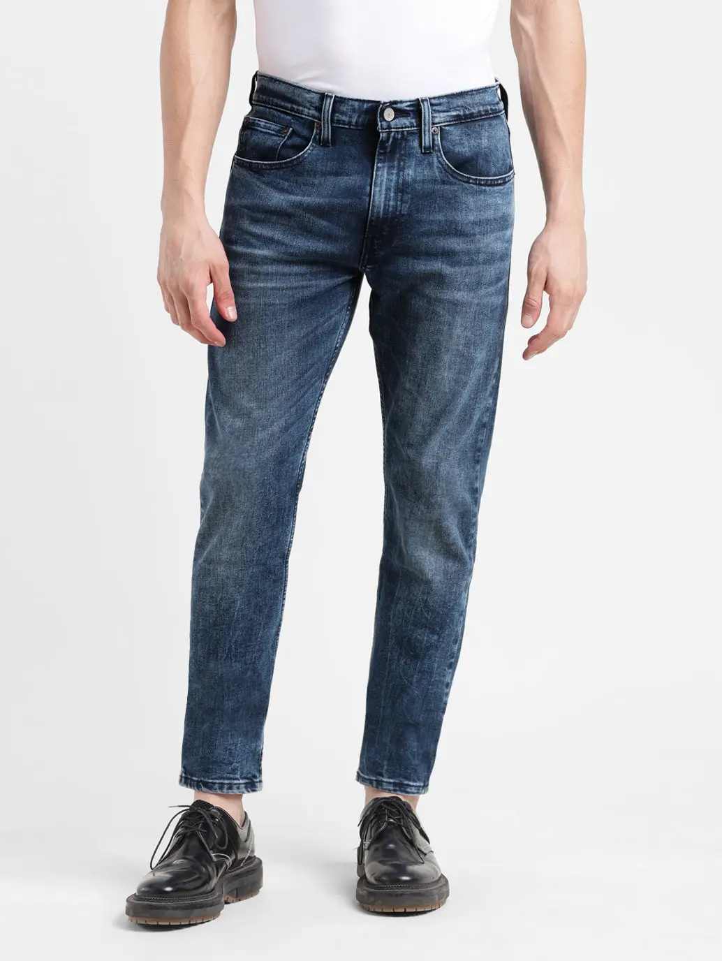 Men's 512 Blue Slim Tapered Fit Mid Rise Jeans 1