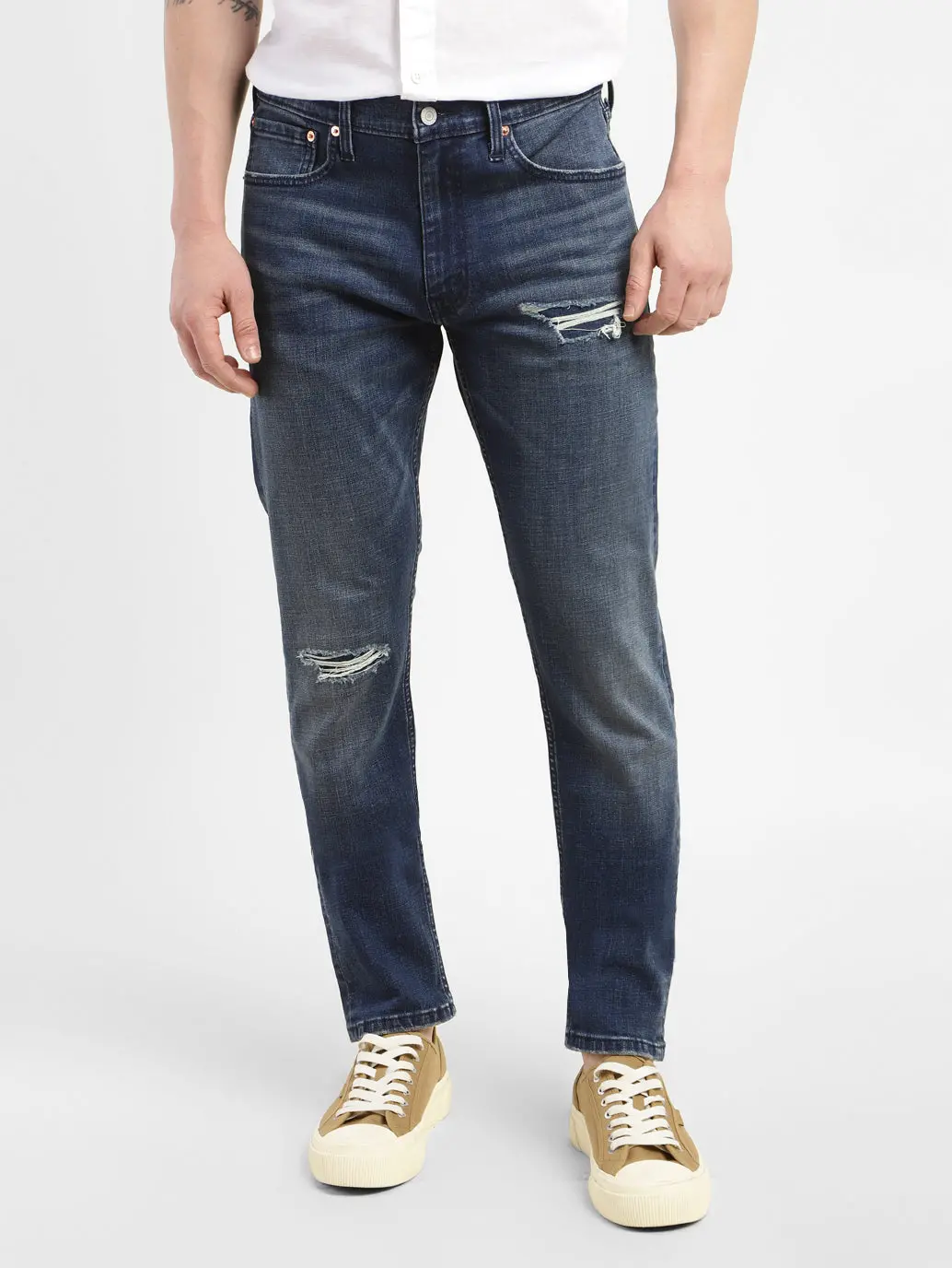 Men's 512 Blue Slim Tapered Fit Mid Rise Jeans 1