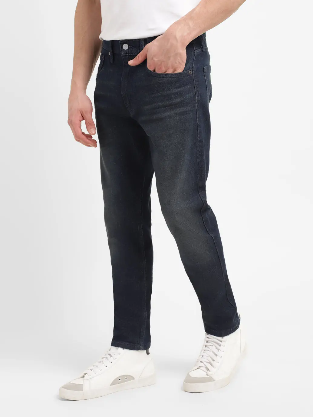 Men's 512 Dark Indigo Slim Tapered Fit Mid Rise Jeans 3