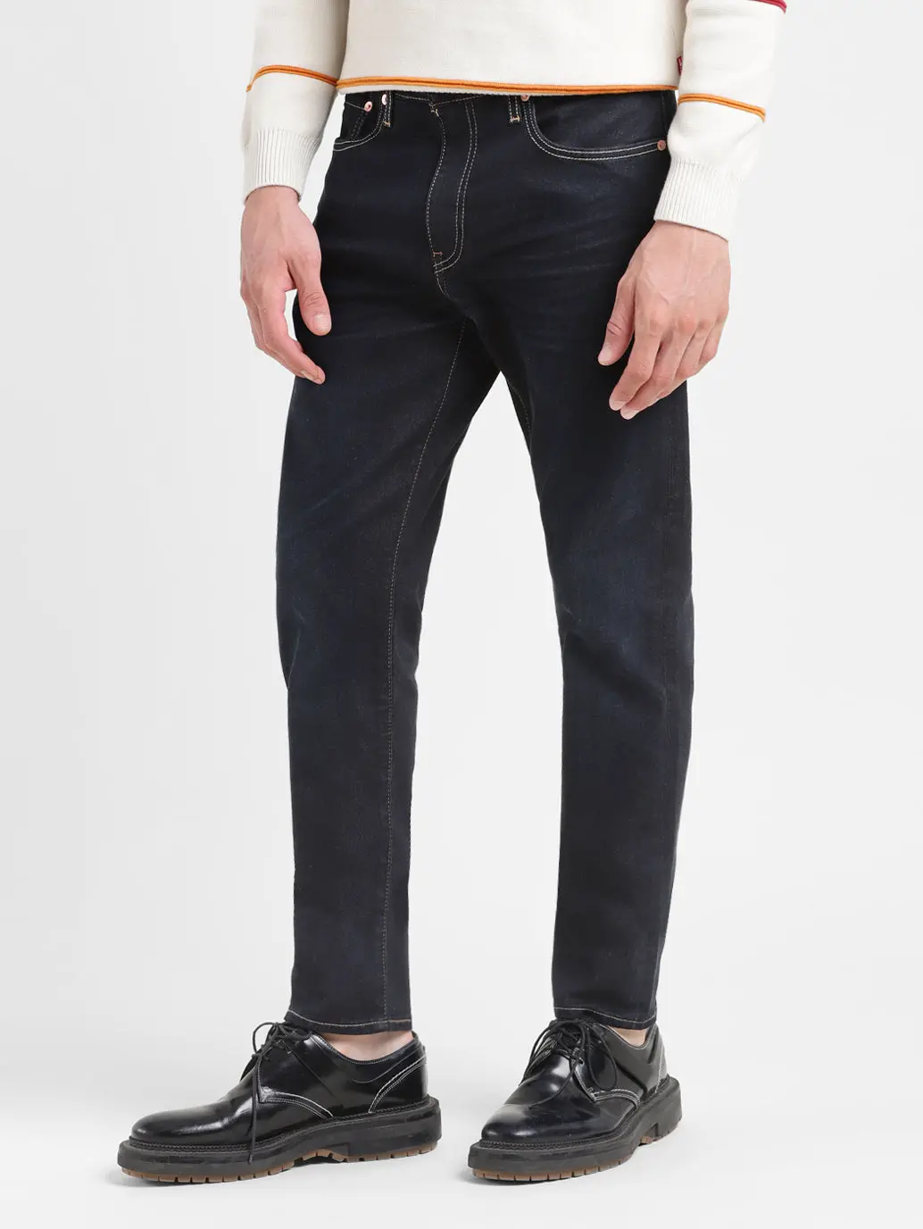 Men's 512 Black Slim Tapered Fit Mid Rise Jeans 5