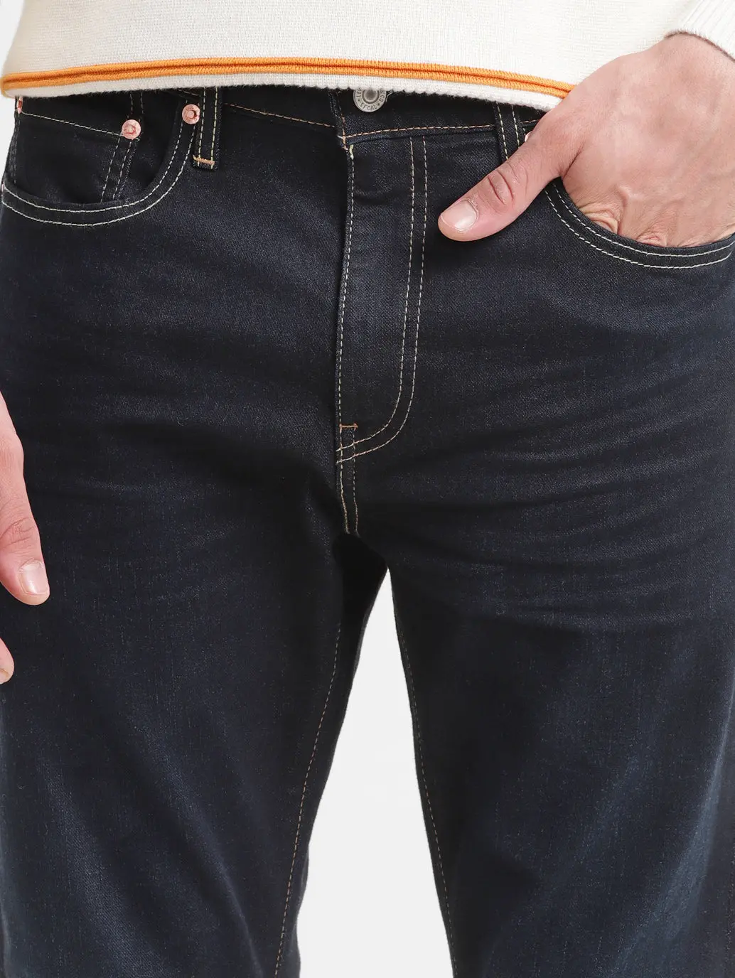 Men's 512 Black Slim Tapered Fit Mid Rise Jeans 6