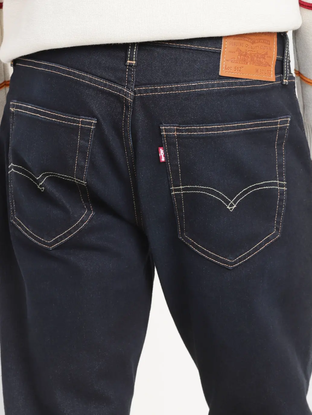 Men's 512 Black Slim Tapered Fit Mid Rise Jeans 7