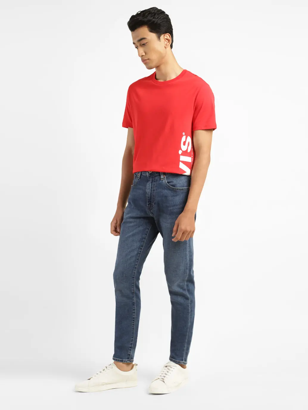 Men's 512 Blue Slim Tapered Fit Mid Rise Jeans 1