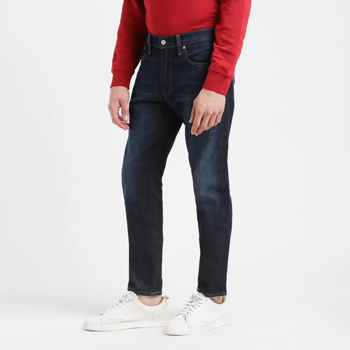 Men's 512 Blue Slim Tapered Fit Mid Rise Jeans 5