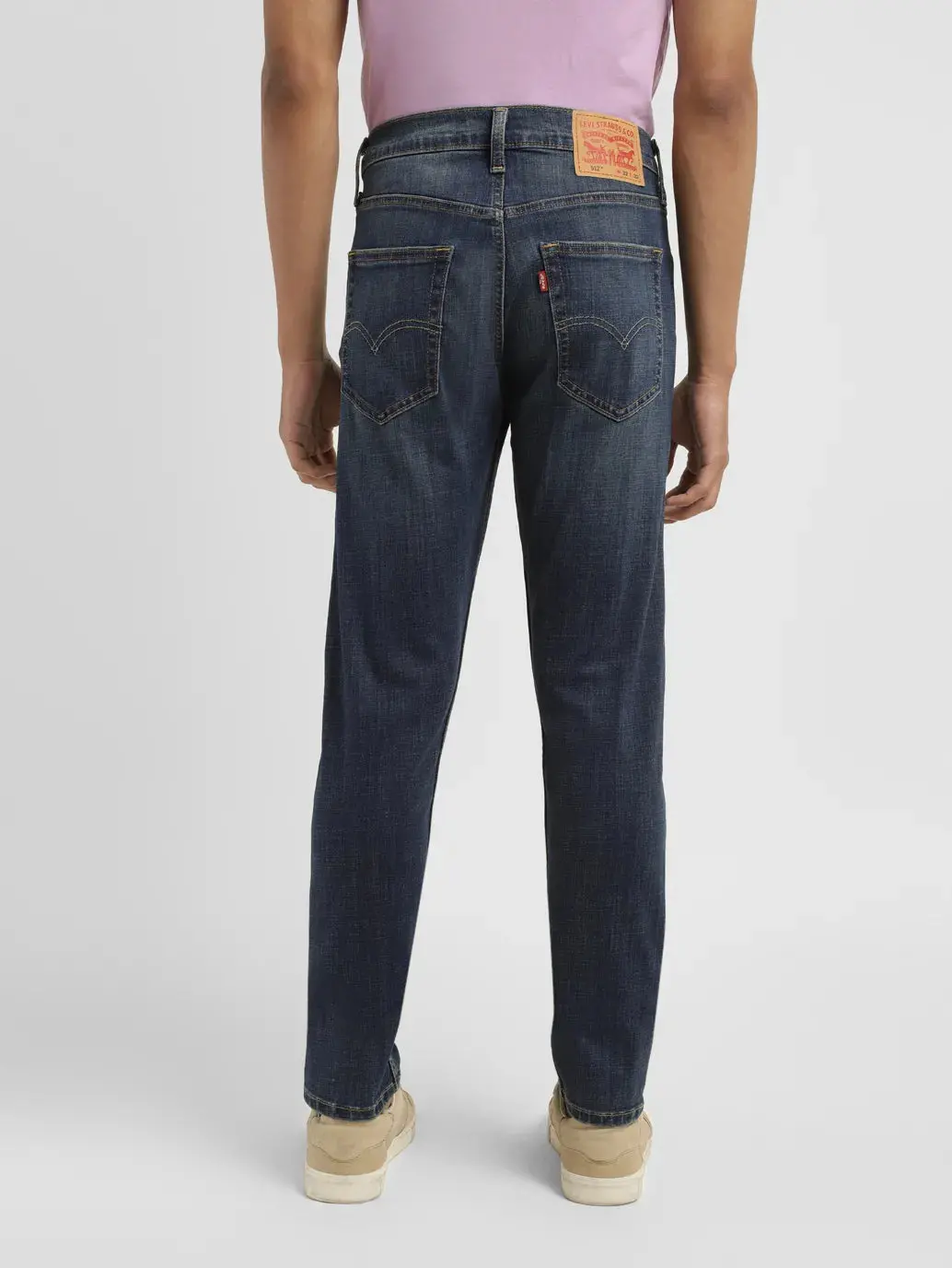 Men's 512 Blue Slim Tapered Fit Mid Rise Jeans 3