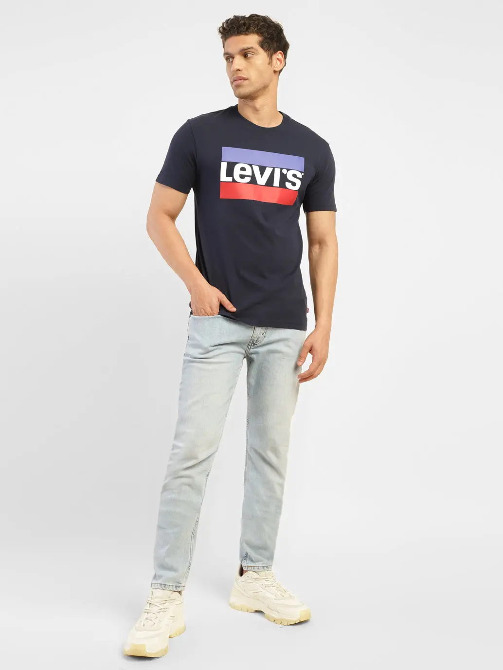 Men's 512 Blue Slim Tapered Fit Mid Rise Jeans 1