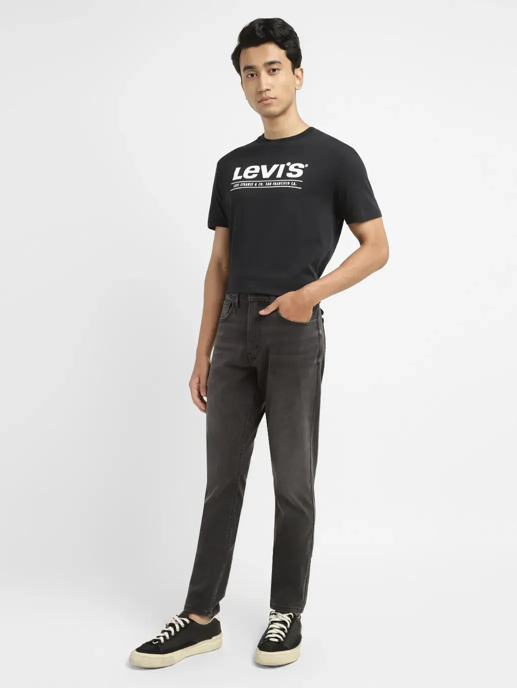 Men's 512 Grey Slim Tapered Fit Mid Rise Jeans 1