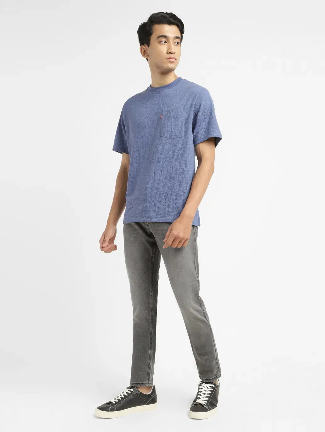 Men's 512 Light Grey Slim Tapered Fit Mid Rise Jeans 1