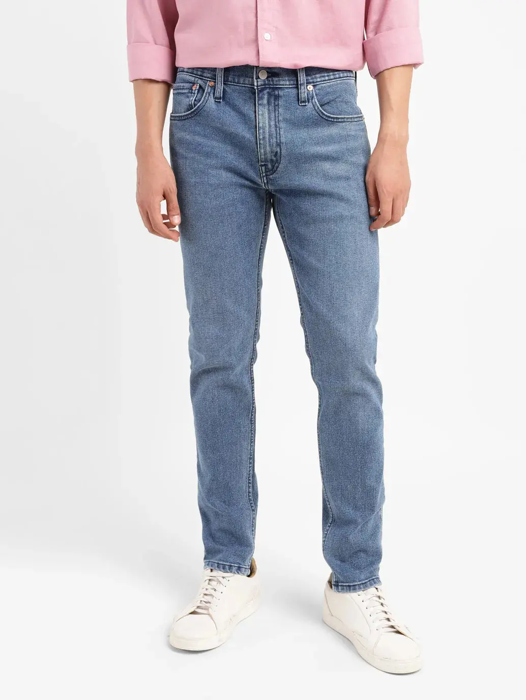 Men's 512 Blue Slim Tapered Fit Mid Rise Jeans 2