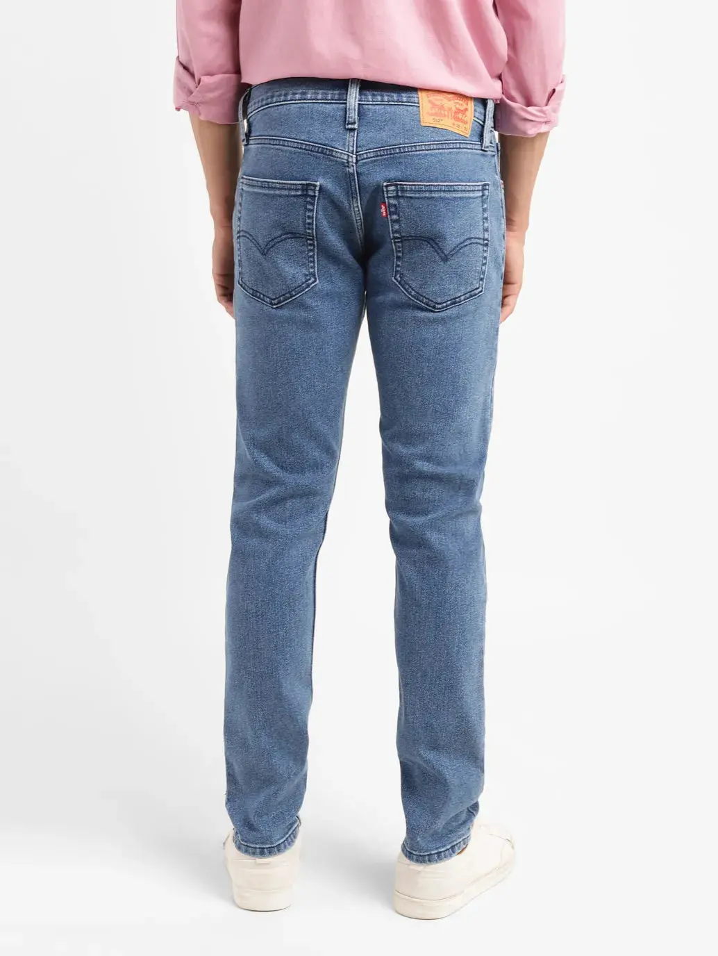 Men's 512 Blue Slim Tapered Fit Mid Rise Jeans 3