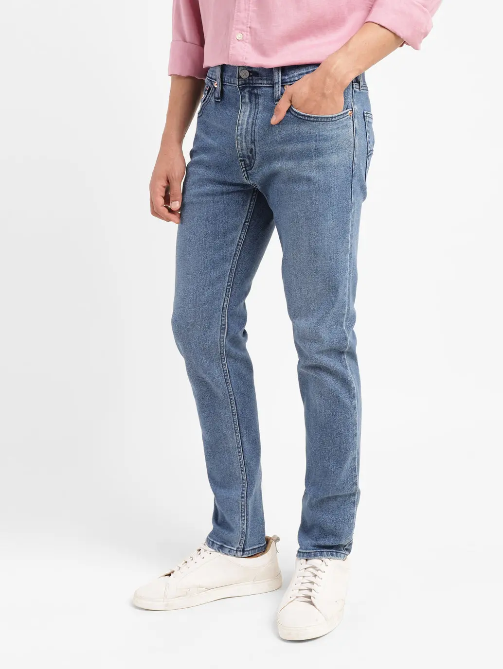 Men's 512 Blue Slim Tapered Fit Mid Rise Jeans 6