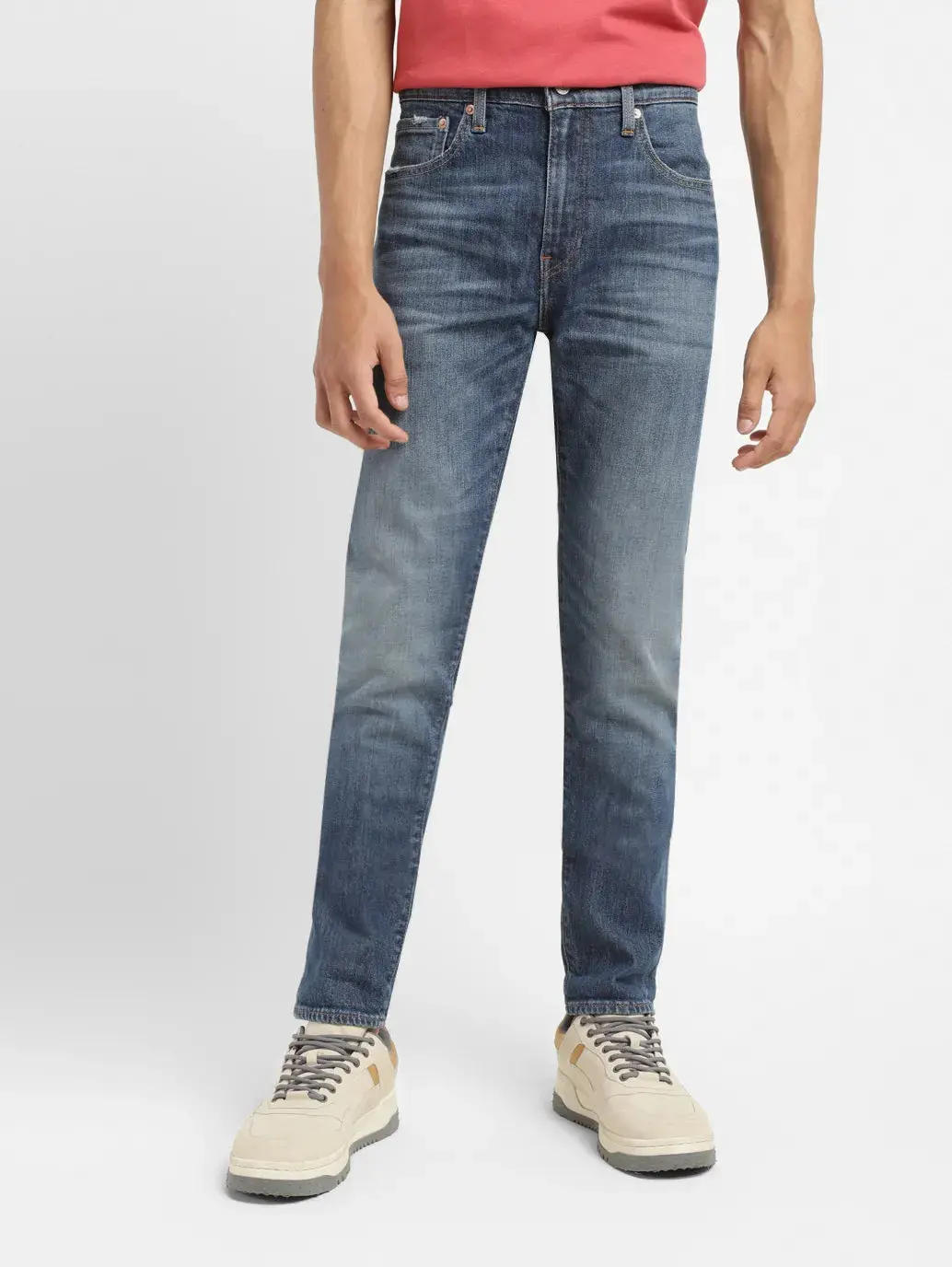 Men's 512 Blue Slim Tapered Fit Mid Rise Jeans 2
