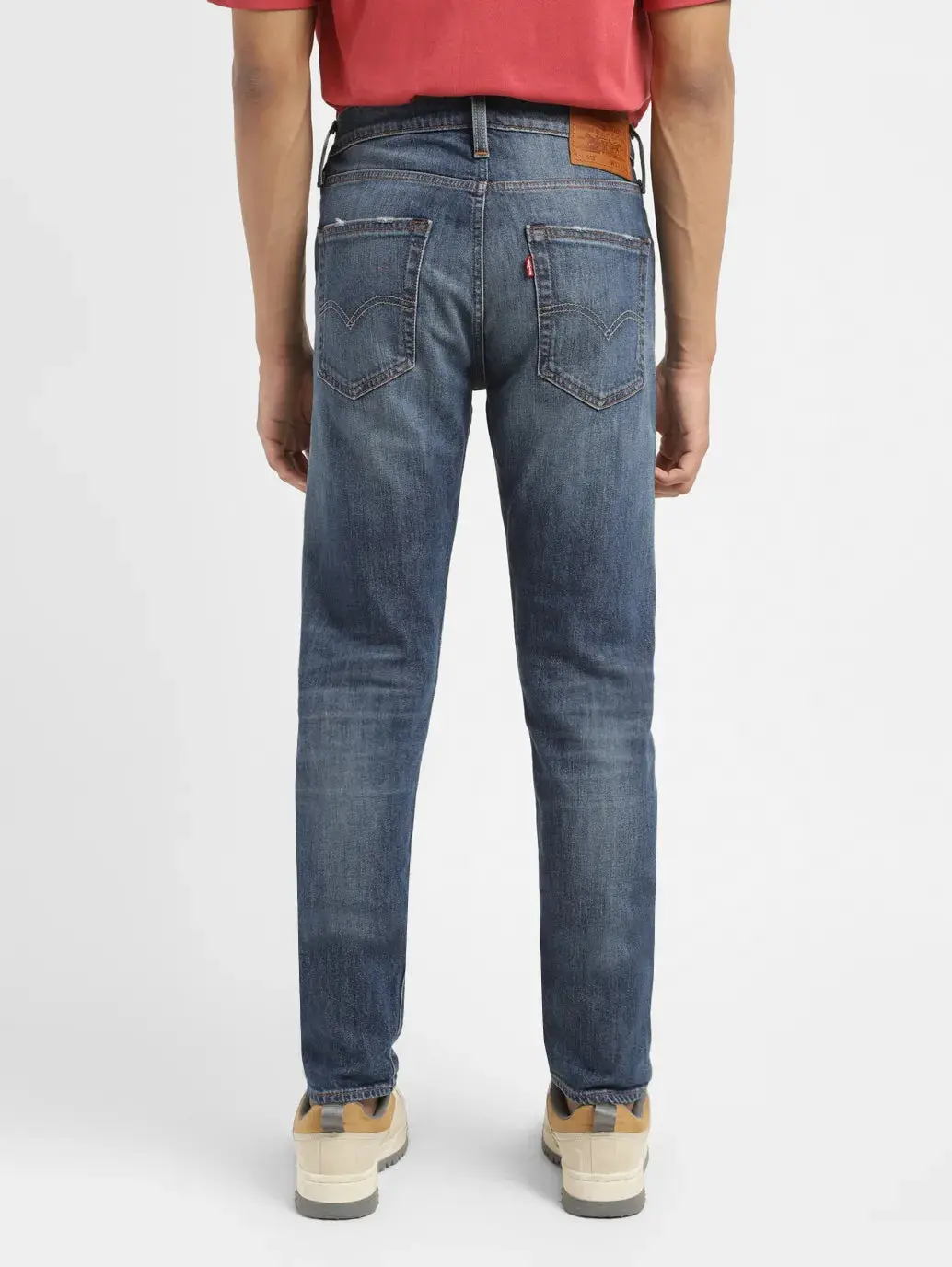 Men's 512 Blue Slim Tapered Fit Mid Rise Jeans 3