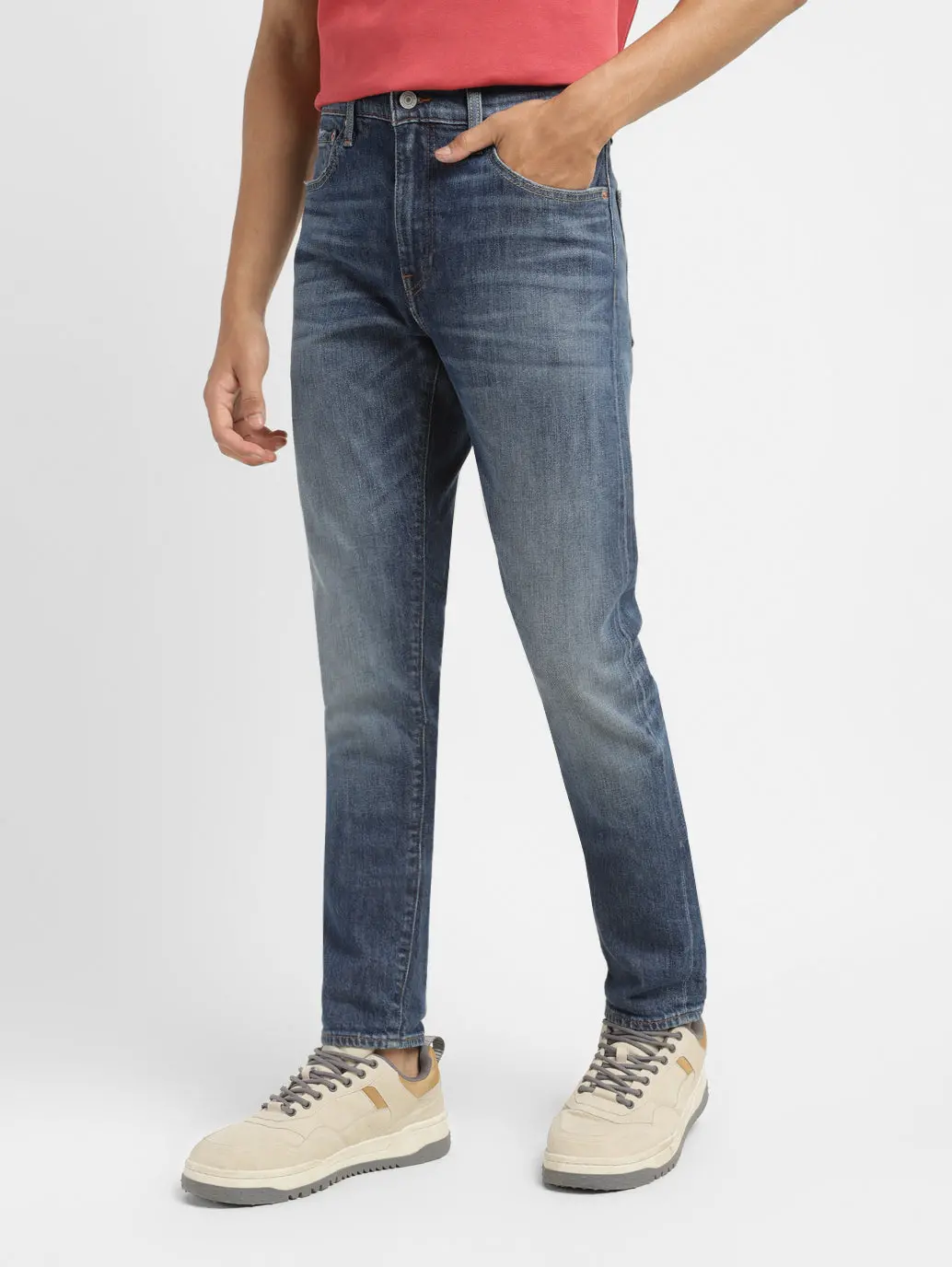 Men's 512 Blue Slim Tapered Fit Mid Rise Jeans 6