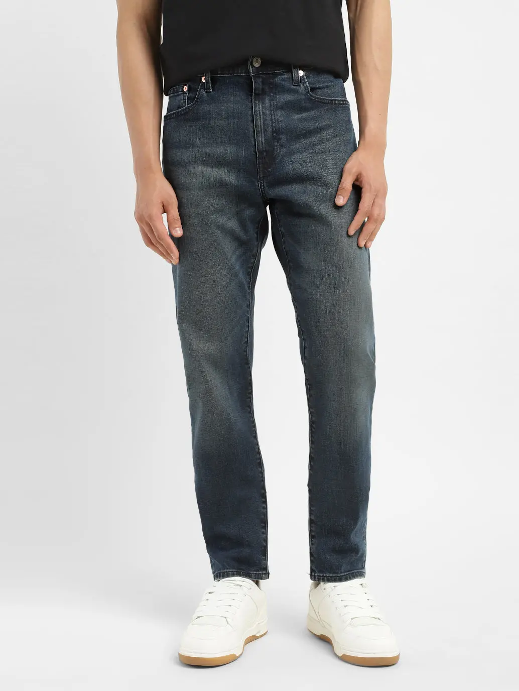 Men's 512 Blue Slim Tapered Fit Mid Rise Jeans 1