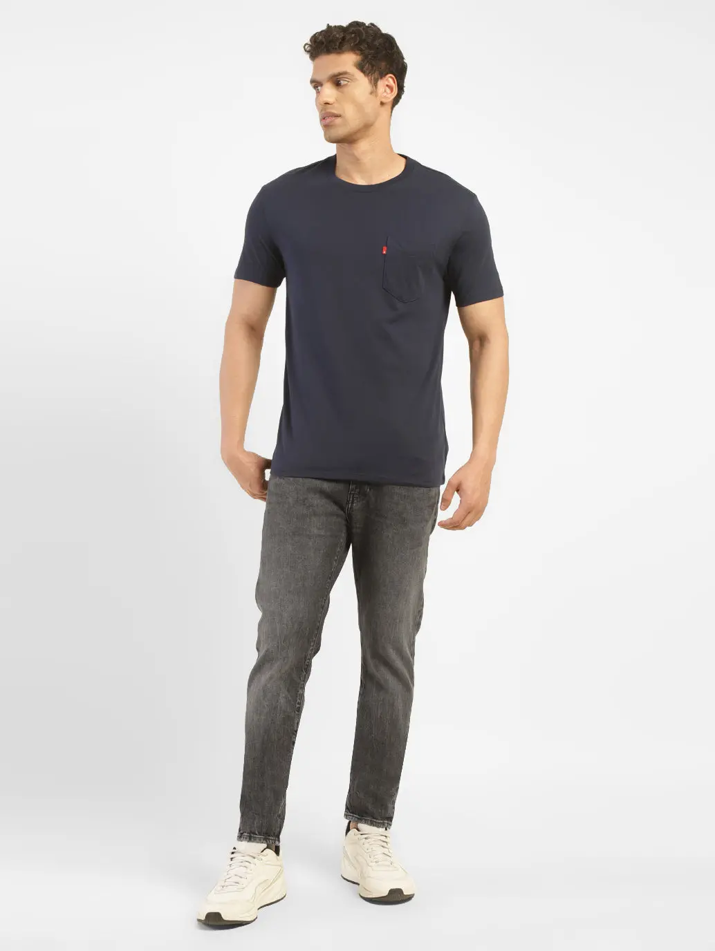 Men's 512 Grey Slim Tapered Fit Mid Rise Jeans 2