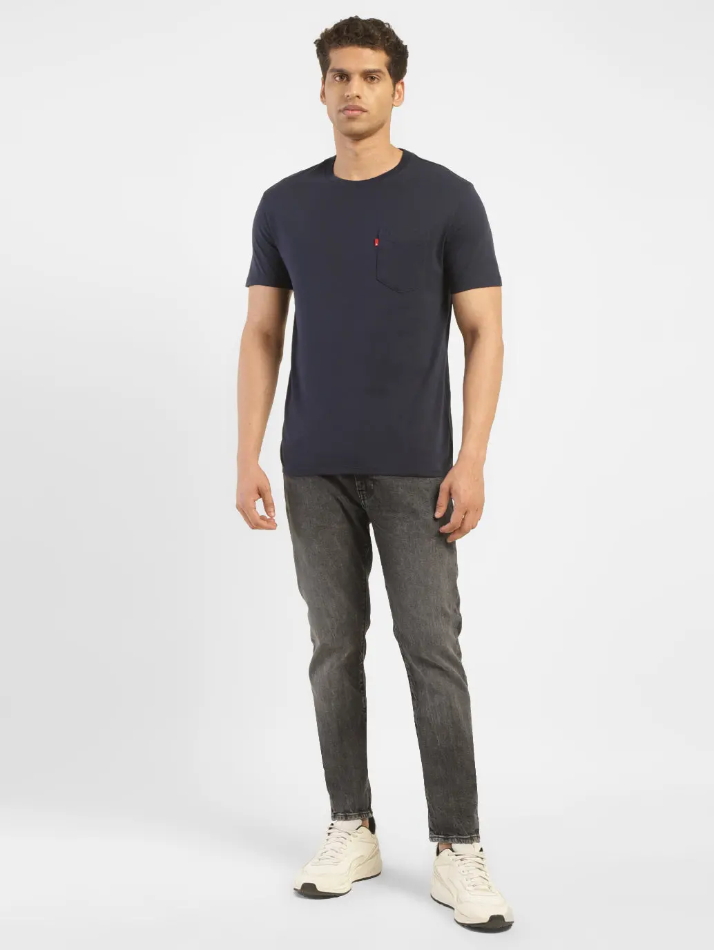Men's 512 Grey Slim Tapered Fit Mid Rise Jeans 1