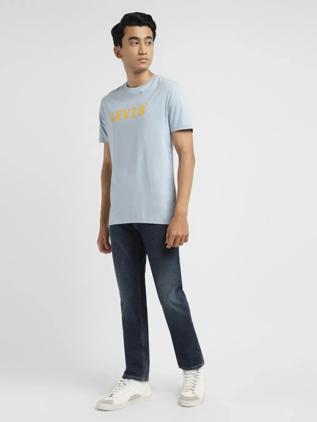Men's 512 Blue Slim Tapered Fit Mid Rise Jeans 1