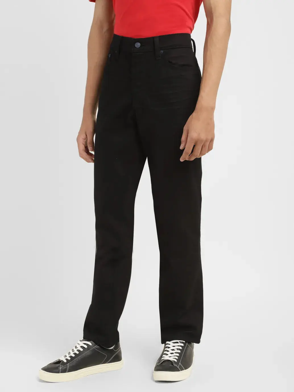 Men's 512 Black Slim Tapered Fit Mid Rise Jeans 5