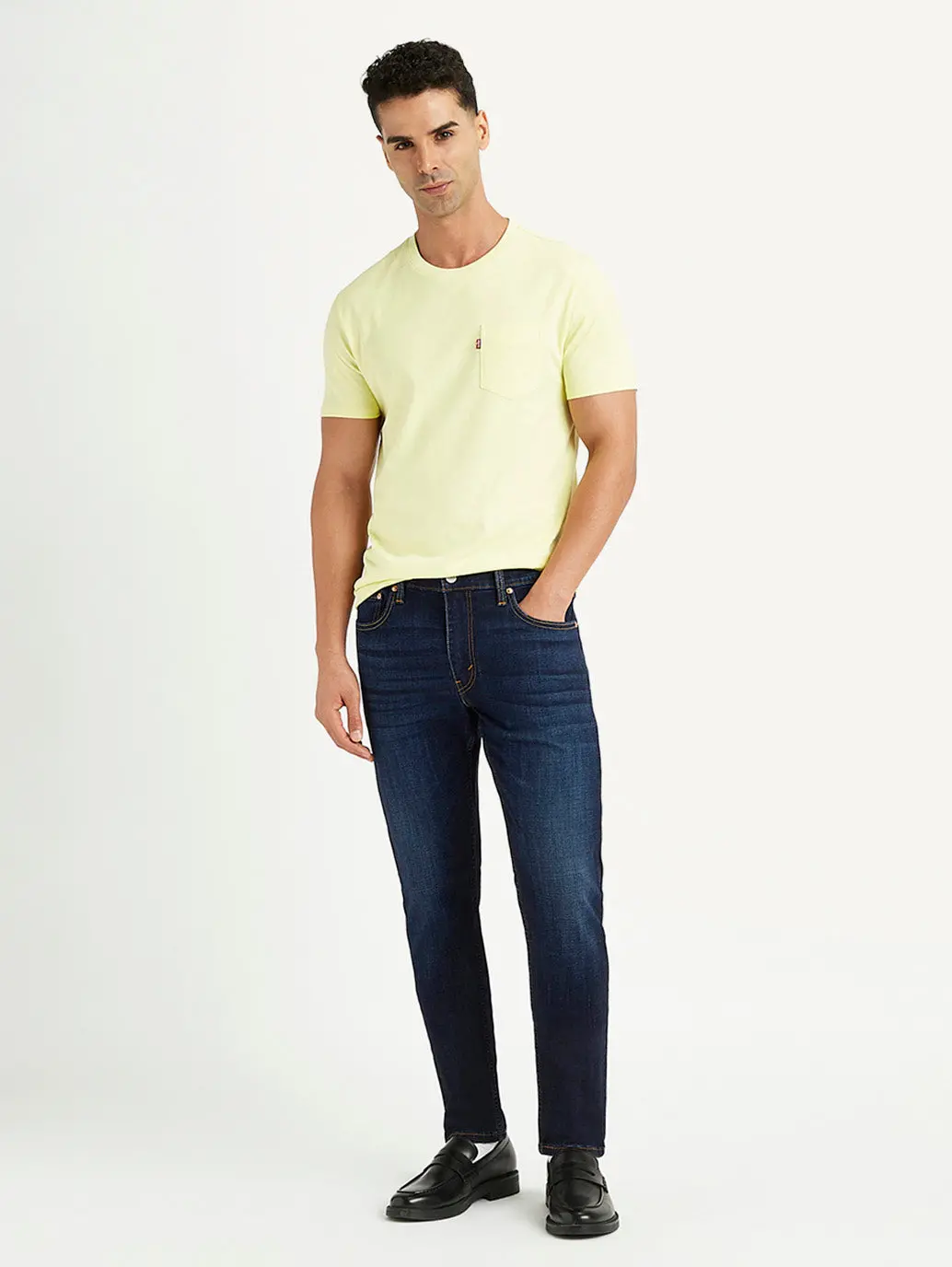 Men's 512 Blue Slim Tapered Fit Mid Rise Jeans 1