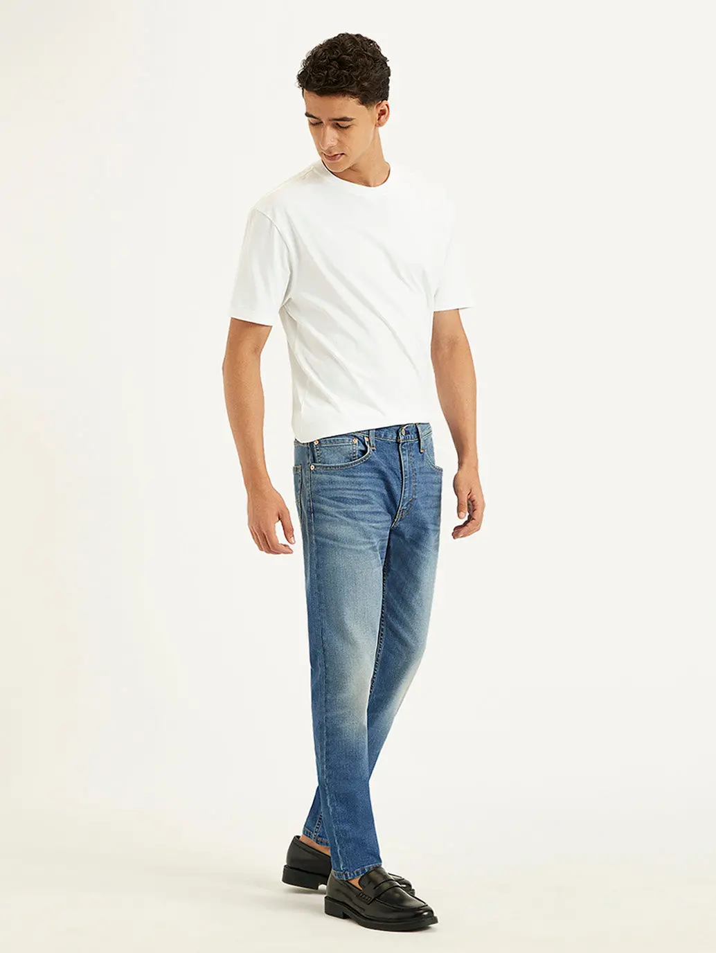 Men's 512 Blue Slim Tapered Fit Mid Rise Jeans 1