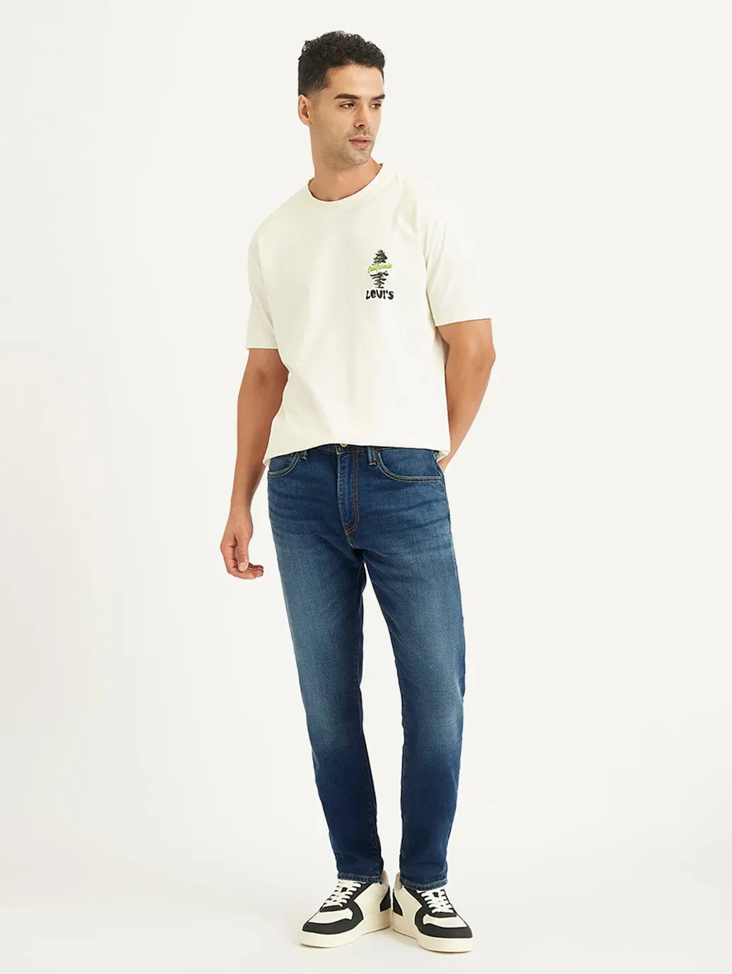 Men's 512 Blue Slim Tapered Fit Mid Rise Jeans 3
