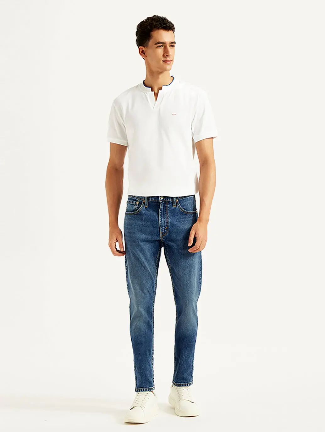 Men's 512 Blue Slim Tapered Fit Mid Rise Jeans 2