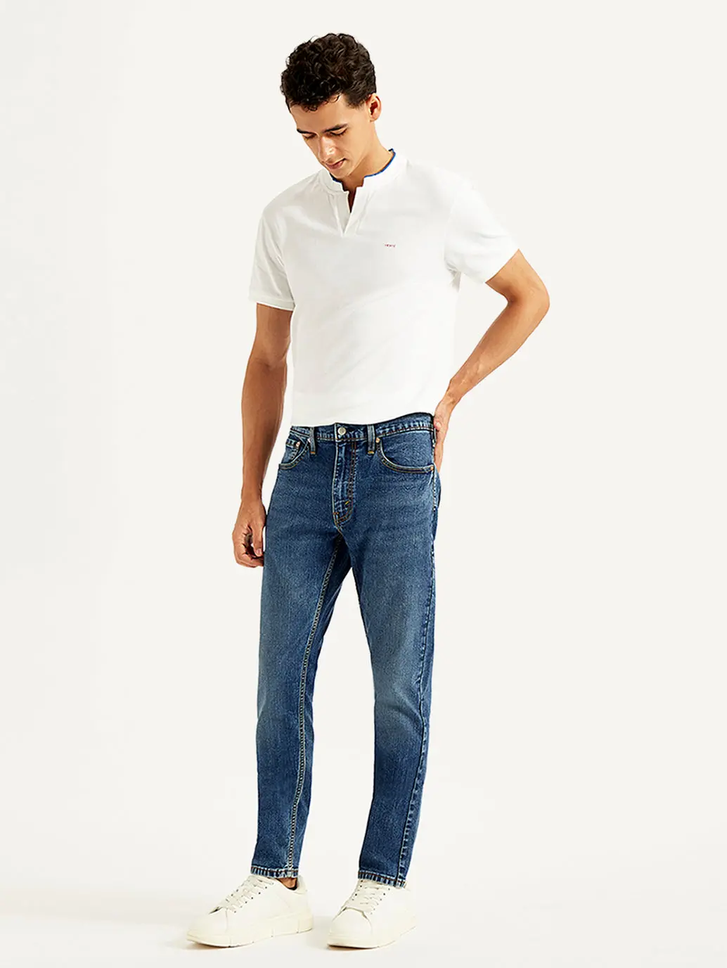 Men's 512 Blue Slim Tapered Fit Mid Rise Jeans 6