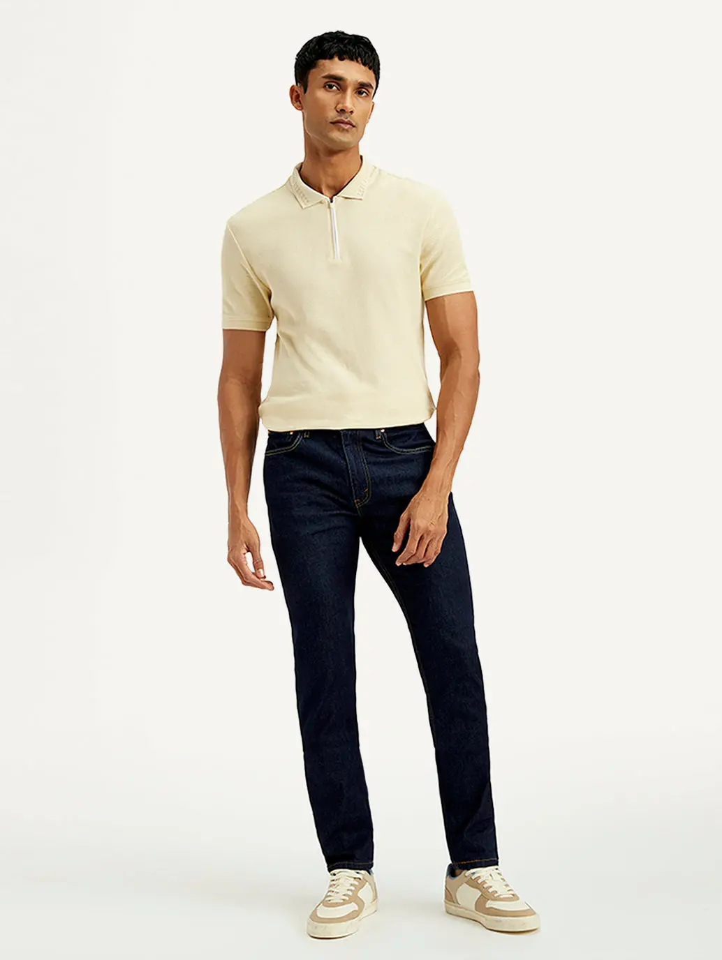 Men's 512 Navy Slim Tapered Fit Mid Rise Jeans 1