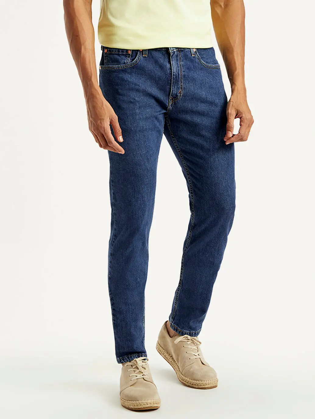 Men's 512 Blue Slim Tapered Fit Mid Rise Jeans 2