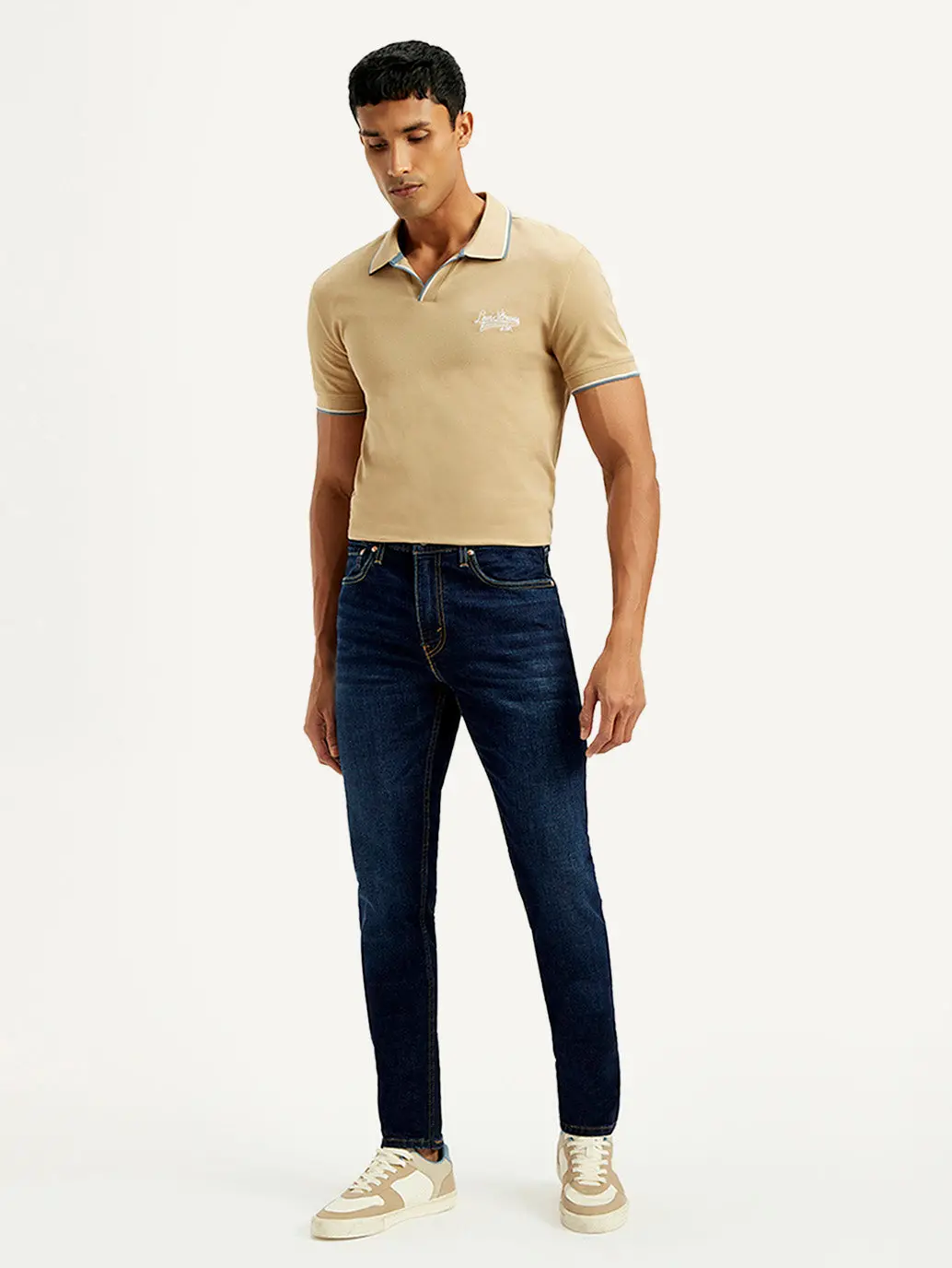 Men's 512 Navy Slim Tapered Fit Mid Rise Jeans 1