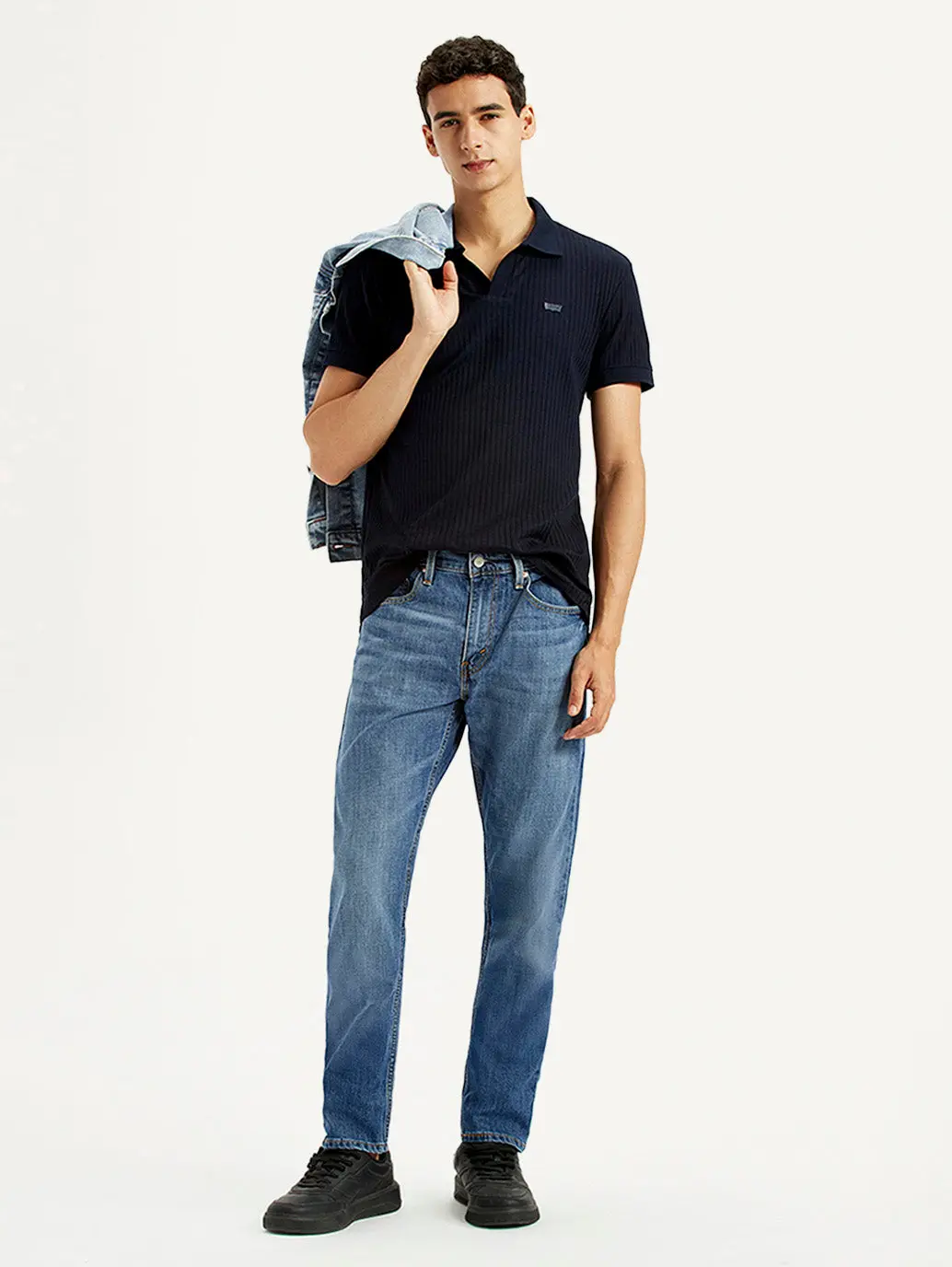 Men's 512 Blue Slim Tapered Fit Mid Rise Jeans 1